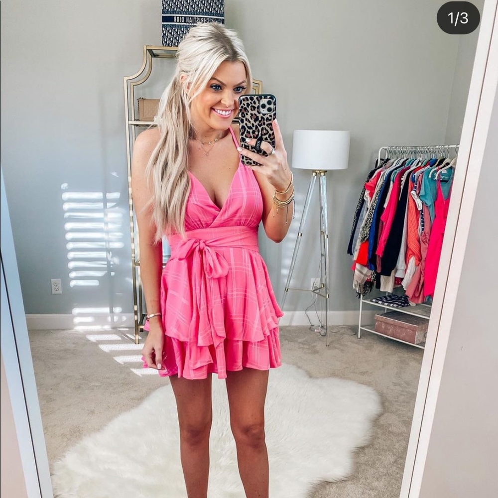 Pink Lily Romper
